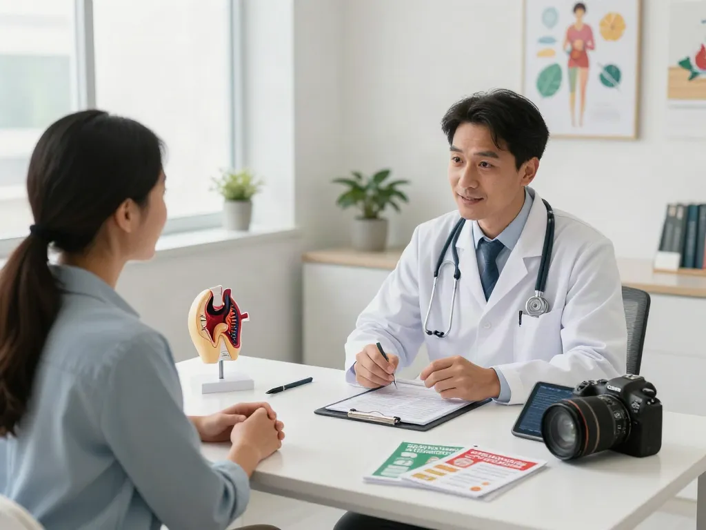 Engaging consultation on thyroid disorders treatment UAE in a modern medical office